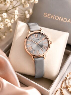 Sekonda Ladies Watch with Grey Dial & Grey Strap